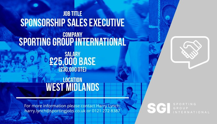 VACANCY - Sponsorship Sales Executive